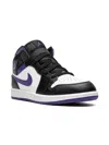 Jordan 1 Mid "dark Iris" Sneakers In Black