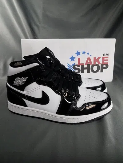 Pre-owned Jordan 1 Mid Dd1649 001 Black/white Size Us 8 Us 8.5