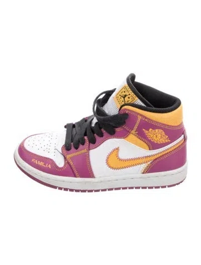 Pre-owned Jordan 1 Mid Dia De Los Muertos Sneakers In Pink