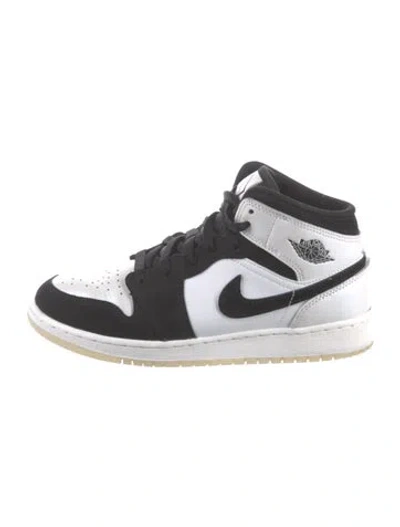 Pre-owned Jordan Babies' 1 Mid Diamond Shorts (gs) In Gray