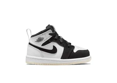 Pre-owned Jordan 1 Mid Diamond Shorts Sneakers In White