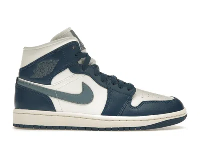 Pre-owned Jordan 1 Mid French Blue (women's) Sneakers In Sky J French Blue/sail/ozone Blue