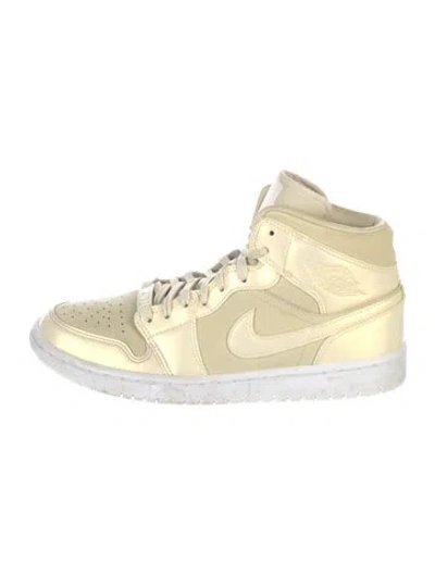 Pre-owned Jordan 1 Mid 'goose Feather Yellow' Sneakers