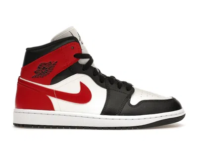 Pre-owned Jordan 1 Mid Gym Red (women's) Sneakers In Sail/off Noir/white In Multi