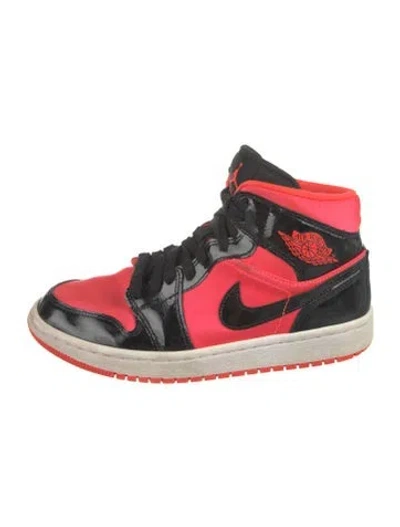 Pre-owned Jordan 1 Mid 'hot Punch' Sneakers In Red