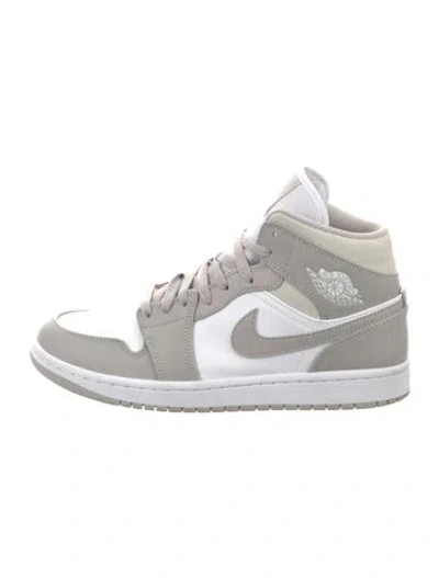 Pre-owned Jordan 1 Mid Linen Sneakers In Multi