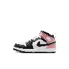 Jordan Babies' 1 Mid Little Kids' Shoes In White