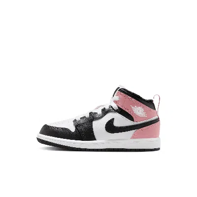 Jordan Babies' 1 Mid Little Kids' Shoes In White