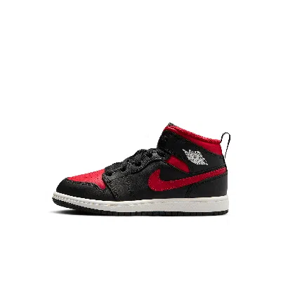 Jordan Babies' 1 Mid Little Kids' Shoes In Black