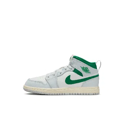 Jordan 1 Mid Little Kids' Shoes In White