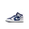 Jordan 1 Mid Little Kids' Shoes In White