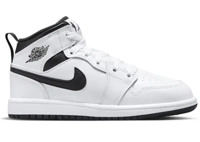 Pre-owned Jordan 1 Mid Reverse Panda Sneakers In White/black