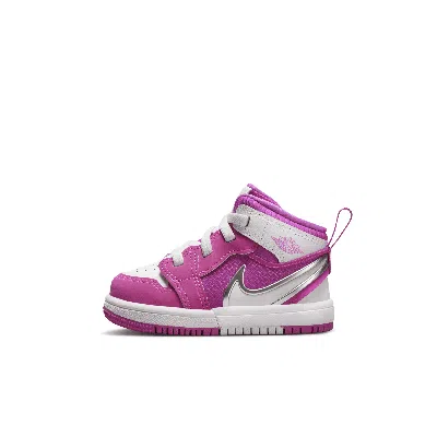 Jordan 1 Mid Rm Easyon Baby/toddler Shoes In Pink