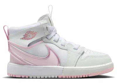 Pre-owned Jordan 1 Mid Rm Easyon Sneakers In White/fire Red/pink Foam
