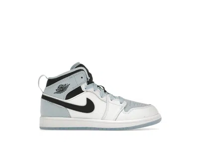 Pre-owned Jordan 1 Mid Se (2023) Sneakers In White/ice Blue/black In Multi