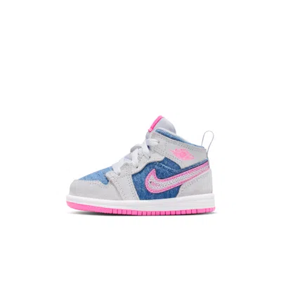 Jordan 1 Mid Se Baby/toddler Shoes In Blue