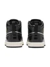Jordan 1 Mid Se "black/metallic Silver/sail/metallic Gold" Sneakers