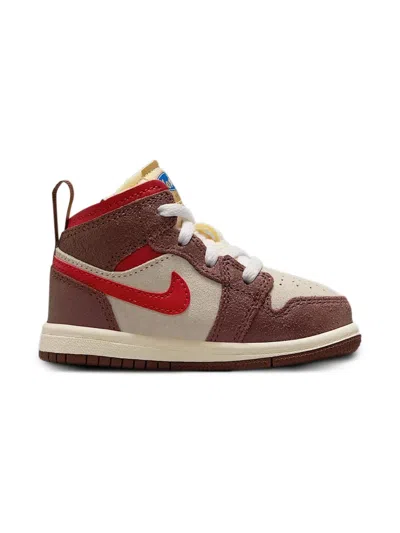 Jordan Babies'  1 Mid Se "bread, Butter & Sole" Sneakers In Multi