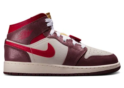 Pre-owned Jordan 1 Mid Se Bread, Butter & Sole Sneakers In Coconut Milk/dark Pony/pale Vanilla