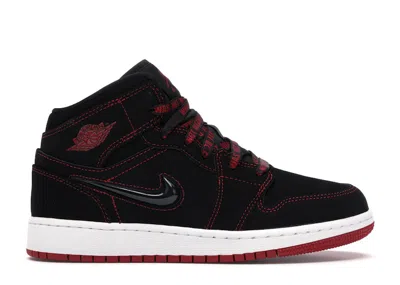 Pre-owned Jordan 1 Mid Se Come Fly With Me Sneakers In Black/red