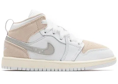 Pre-owned Jordan 1 Mid Se Craft Inside Out Sneakers In White/tech Grey/sail In Multi