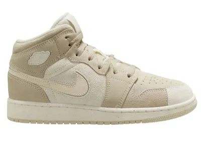 Pre-owned Jordan 1 Mid Se Craft Sneakers In Pale Ivory/sail/legend Brown