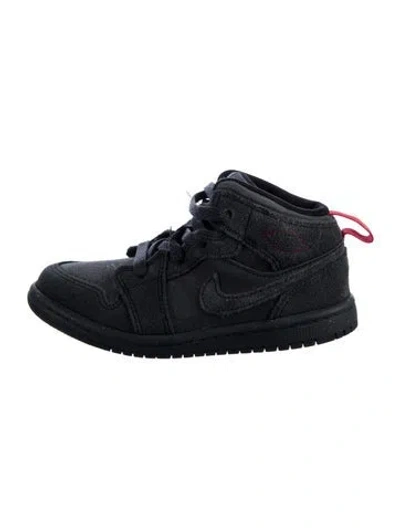 Pre-owned Jordan Babies' 1 Mid Se Craft Toddler Boys' Sneaker In Black