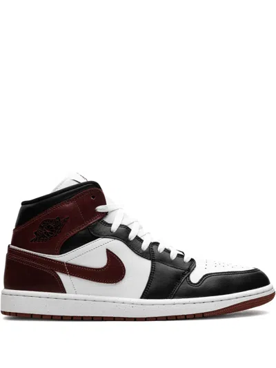 Jordan 1 Mid Se "dark Pony" Sneakers In White