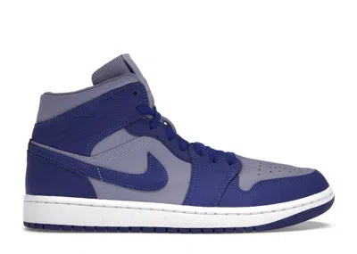 Pre-owned Jordan 1 Mid Se Deep Royal (women's) Sneakers In Iron Purple/deep Royal Blue/white In Multi