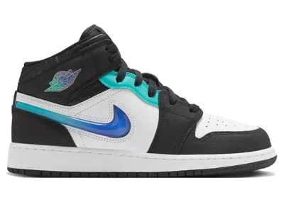 Pre-owned Jordan 1 Mid Se Formula 23 Pack Sneakers In Black/white/hyper Jade
