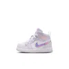 Jordan 1 Mid Se Little Kids' Shoes In Purple