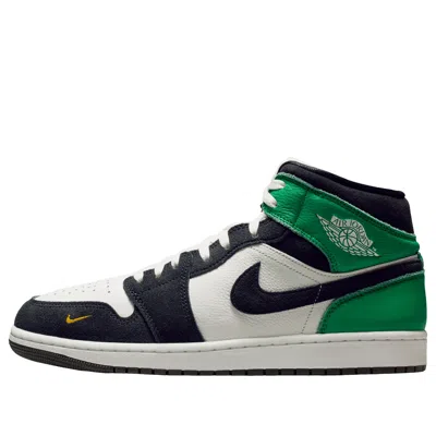Jordan 1 Mid Se 'lucky Green' In Blue