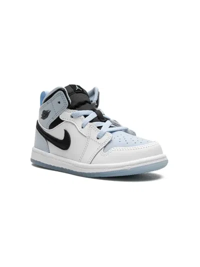 Jordan Babies'  1 Mid Se Sneakers In Blue