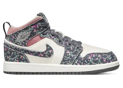 Pre-owned Jordan 1 Mid Se Sneakers In Anthracite/sail/red Stardust In Multi