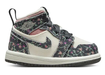 Pre-owned Jordan 1 Mid Se Sneakers In Anthracite/sail/red Stardust In Multi