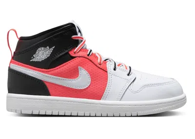 Pre-owned Jordan 1 Mid Se Sneakers In Black/infrared 23/white In Multi