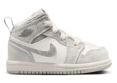 Pre-owned Jordan 1 Mid Se Sneakers In Neutral Grey/sail/smoke Grey In Gray