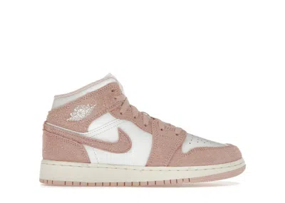 Pre-owned Jordan 1 Mid Se Sneakers In White/sail/legend Pink In Multi