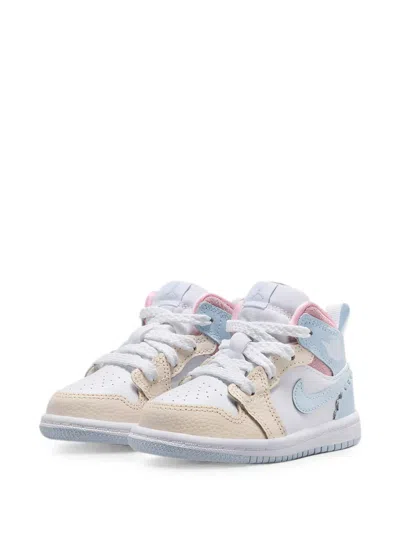 Jordan Kids'  1 Mid Se Sneakers In White