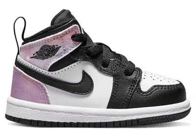 Pre-owned Jordan 1 Mid Se Zen Master Sneakers In Black/white/amethyst Wave