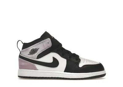 Pre-owned Jordan 1 Mid Se Zen Master Sneakers In Black/white/amethyst Wave