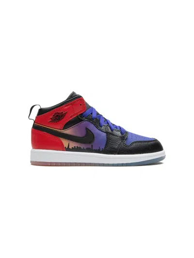 Jordan Kids' Air  1 Mid Ss "skyline" Sneakers In Blue