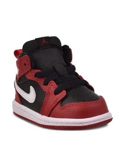 Jordan Babies'  1 Mid Sneakers In Black