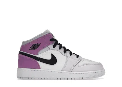 Pre-owned Jordan 1 Mid Sneakers In Barely Grape/white/rush Fuchsia
