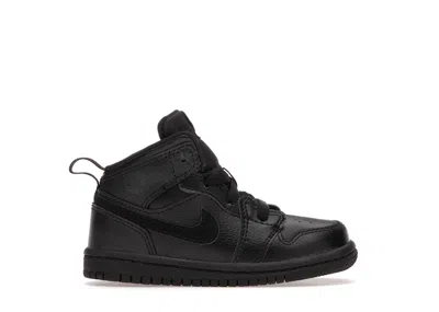 Pre-owned Jordan 1 Mid Sneakers In Black