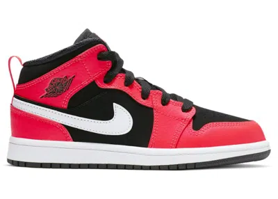 Pre-owned Jordan 1 Mid Sneakers In Black/infrared 23/white