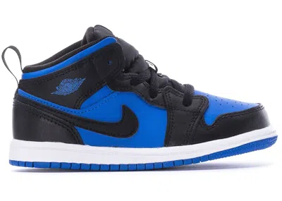 Pre-owned Jordan 1 Mid Sneakers In Black/royal Blue