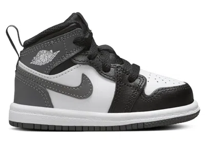 Pre-owned Jordan 1 Mid Sneakers In Black/white/iron Grey