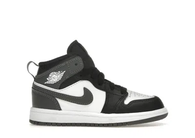 Pre-owned Jordan 1 Mid Sneakers In Black/white/iron Grey In Multi