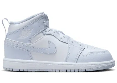 Pre-owned Jordan 1 Mid Sneakers In Cobalt Blue Bliss/neutral Grey/white